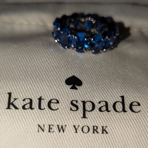 Kate Spade New York Candy🍬 🍭 Shop Ring- blue 💙+ silver size 7 - Picture 13 of 16
